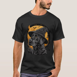 Labrador Halloween Dog Black Lab Mum Wizard  T-Shirt