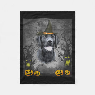 Labrador Halloween Fleece Blanket