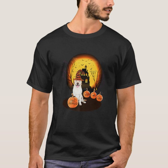 Labrador Halloween For Kids Mom Dad Love Dog T-Shirt (Front)