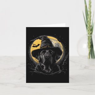Labrador Halloween Funny Cute Dog Black Lab Mum Card