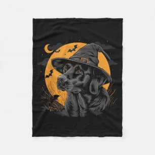 Labrador Halloween Funny Cute Dog Black Lab Mum Fleece Blanket
