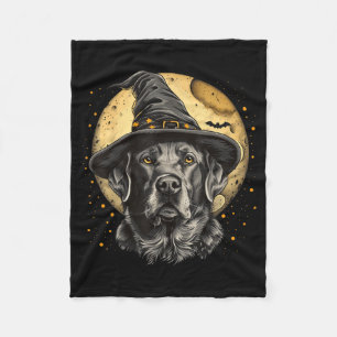 Labrador Halloween Funny Cute Dog Black Lab Mum Fleece Blanket