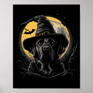Labrador Halloween Funny Cute Dog Black Lab Mum Poster