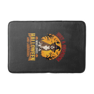 Labrador Halloween Grandma Dog Design_1 Bath Mat