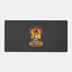 Labrador Halloween Grandma Dog Design_1 Desk Mat