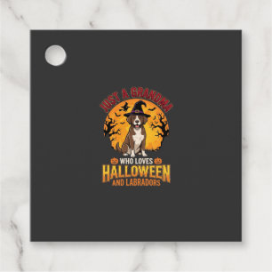 Labrador Halloween Grandma Dog Design_1 Favour Tags