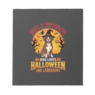 Labrador Halloween Grandma Dog Design_1 Notepad