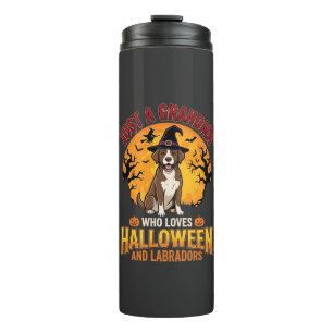 Labrador Halloween Grandma Dog Design_1 Thermal Tumbler