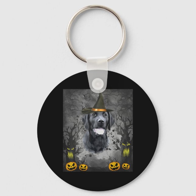 Labrador Halloween Key Ring (Front)