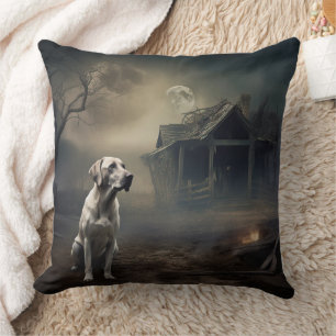 Labrador Halloween Scary Cushion