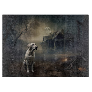Labrador Halloween Scary Cutting Board