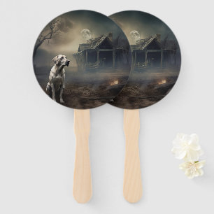 Labrador Halloween Scary Hand Fan