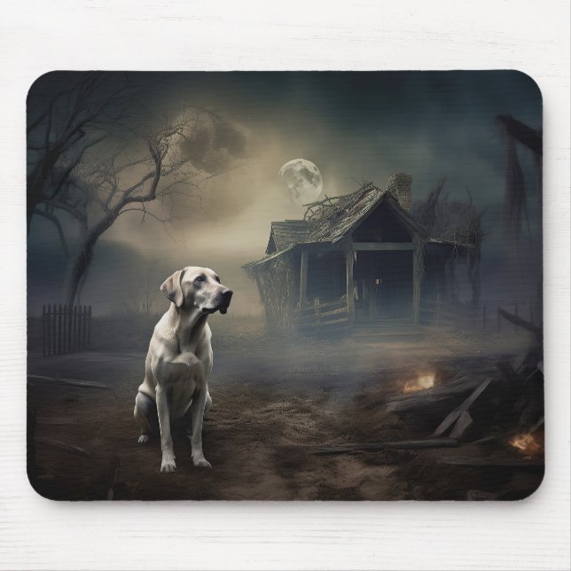 Labrador Halloween Scary Mouse Pad (Front)