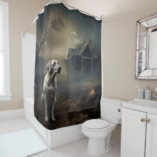 Labrador Halloween Scary Shower Curtain