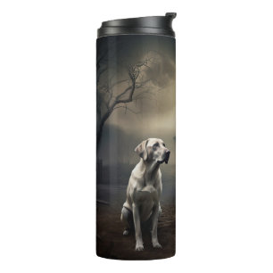 Labrador Halloween Scary Thermal Tumbler