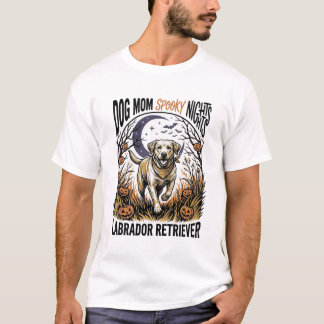 Labrador Halloween Shirt Vintage Dog Mum Graphic_1