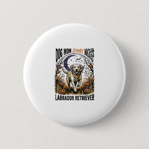 Labrador Halloween Shirt Vintage Dog Mum Graphic_1 6 Cm Round Badge