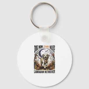 Labrador Halloween Shirt Vintage Dog Mum Graphic_1 Key Ring