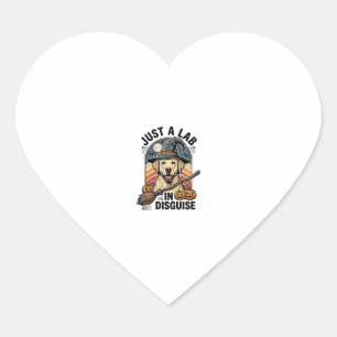 Labrador Halloween Shirt Vintage Witch Dog Costume Heart Sticker