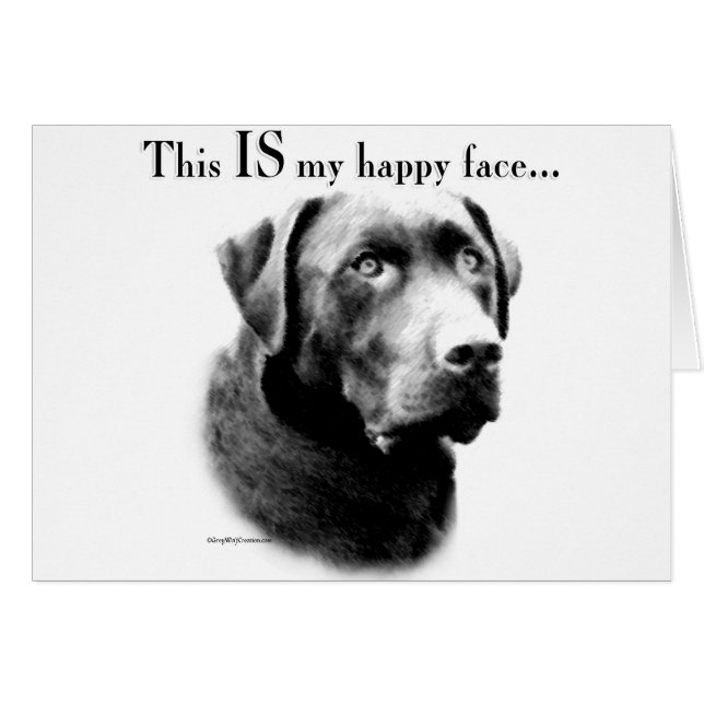 Labrador Happy Face (Front Horizontal)