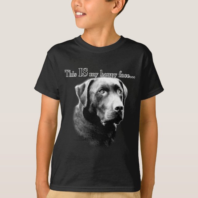 Labrador Happy Face T-Shirt (Front)