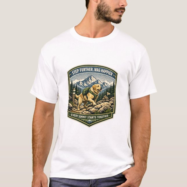 Labrador Hiking Adventure Shirt | Step Further Wag (Front)