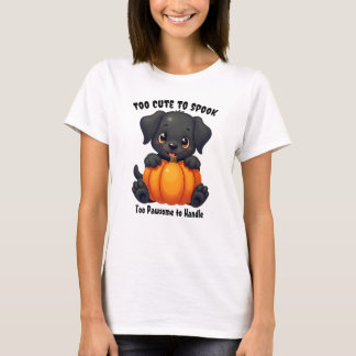 Labrador holding a Pumpkin, halloween T-Shirt