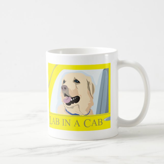 Labrador in a Cab Coffee Mug (Right)