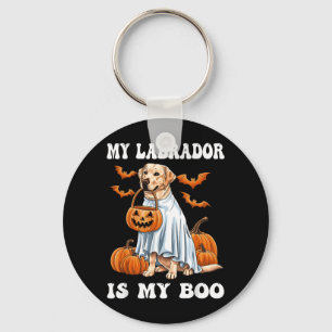 Labrador Is Boo Labrador Dog Ghost Halloween 1 Key Ring
