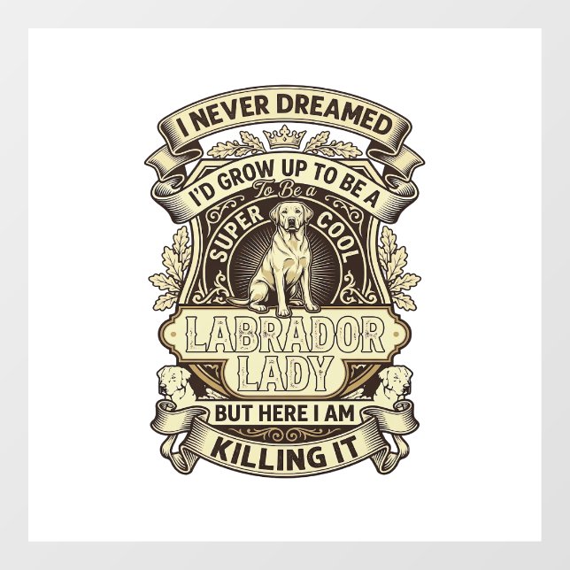 Labrador Lady Dog Crown Shield_1 (Sheet)