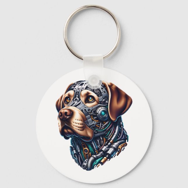 Labrador Lover Android Inspired Art Key Ring (Front)