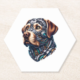 Labrador Lover Android Inspired Art Paper Coaster