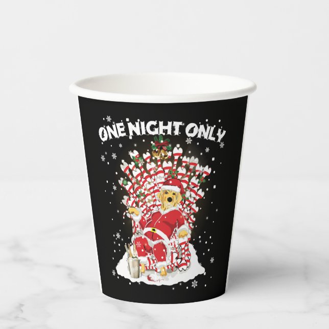 Labrador Lovers Christmas Dog Funny T Shirt Paper Cups (Front)