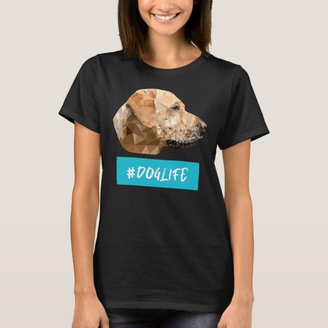 Labrador Low Poly Doglife T-Shirt (Front)