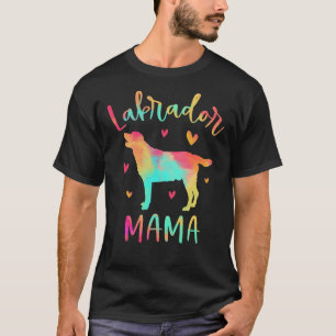 Labrador Mama Colorful Labrador Retriever Dog Mom T-Shirt