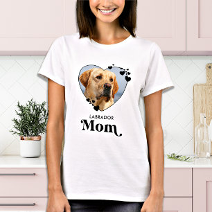Labrador MOM Personalised Dog Lover Pet Photo T-Shirt