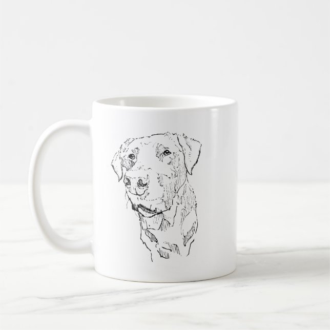 Labrador Mug, Dog Mom Coffee Ceramic Mug (Left)