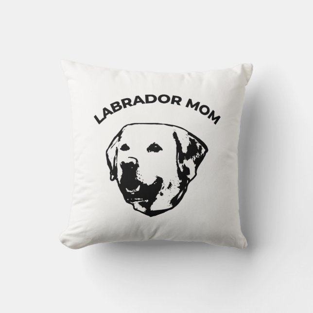 Labrador Mum   Cushion (Front)