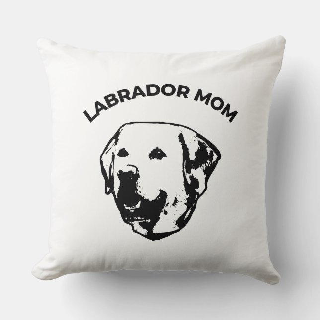 Labrador Mum  Cushion (Front)