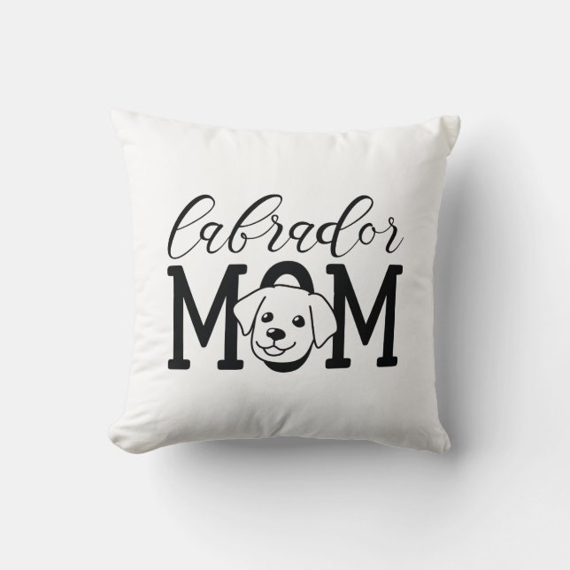 Labrador Mum Cushion (Front)