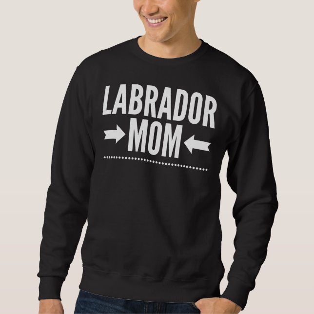 Labrador Mum Fitted Scoop Sweatshirt (Front)