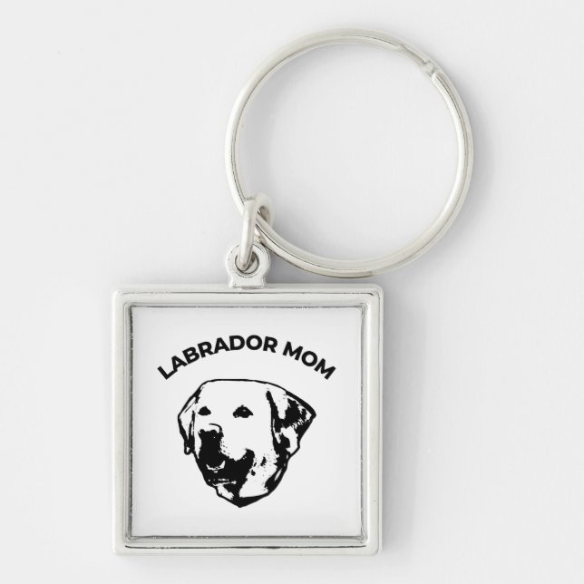Labrador Mum  Key Ring (Front)