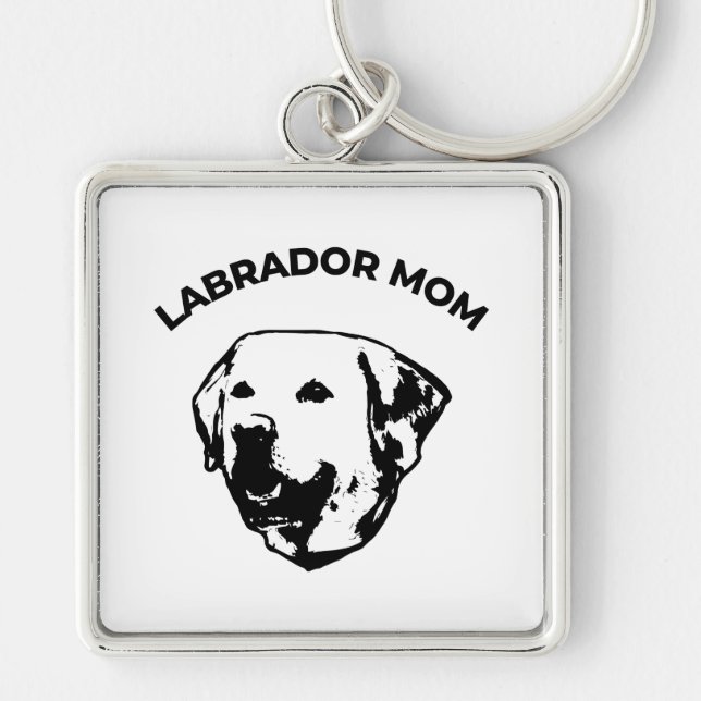 Labrador Mum   Key Ring (Front)