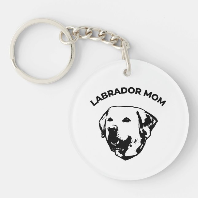Labrador Mum  Key Ring (Front)
