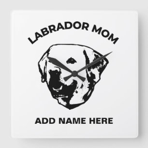 Labrador Mum   Square Wall Clock