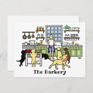 Labrador Mum's Kitchen Blonde Card