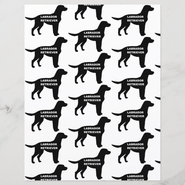 labrador name silhouette (Front)