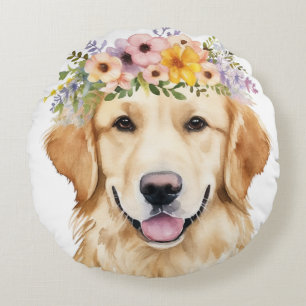 Labrador Princess Round Cushion