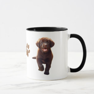 Labrador Puppies - Cute Chocolate & Yellow Lab  Mug