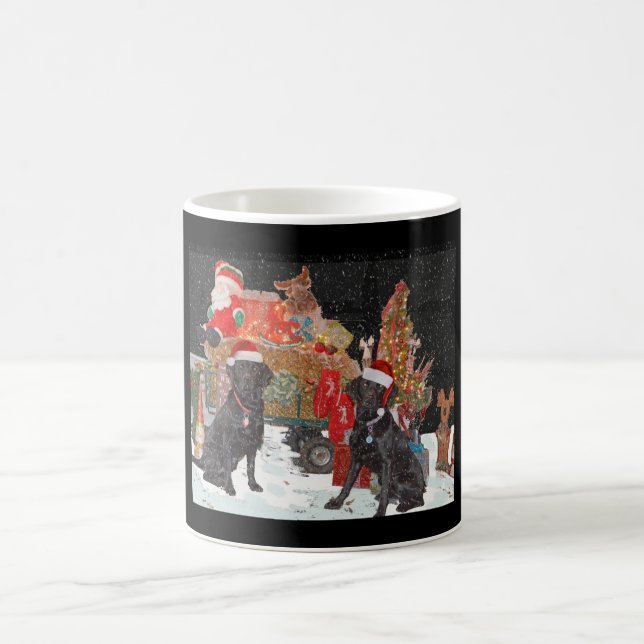 Labrador Puppy Christmas Coffee Mug (Center)